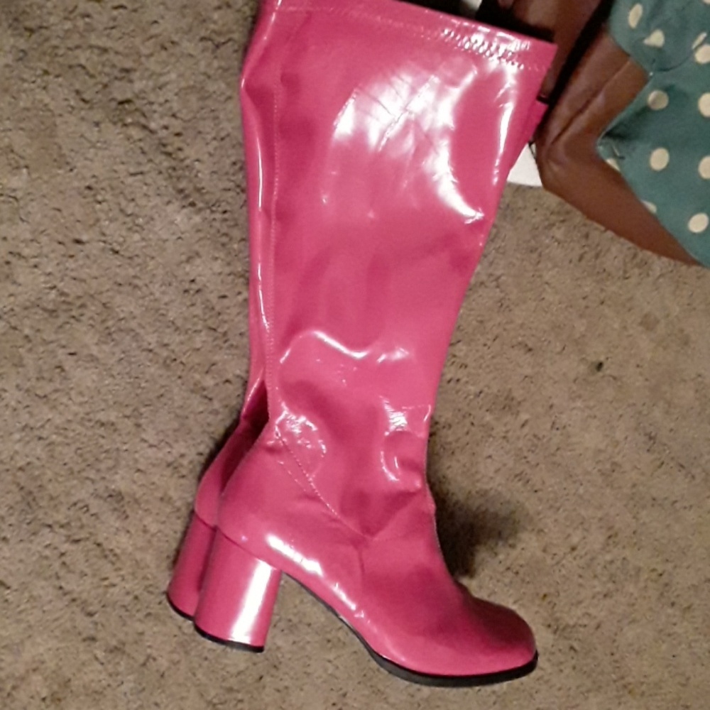 Pink Gogo Boots